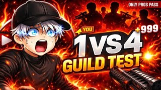FF LIVE TOP 1 GUILD TEST 1VS4 RAOD TO 8K SUBSCRIBE #fflive#live#ff