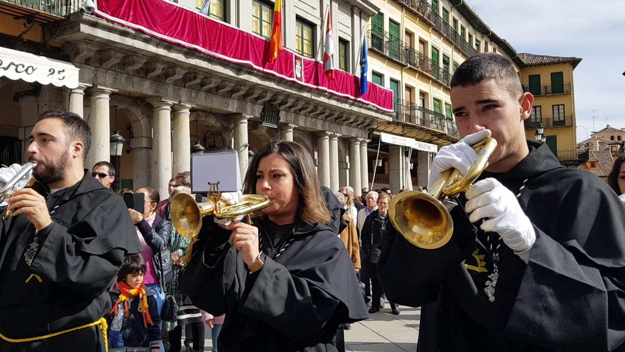 Semana Santa Segovia 2018. Domingo Resurrección. El Encuentro. 1/4/2018