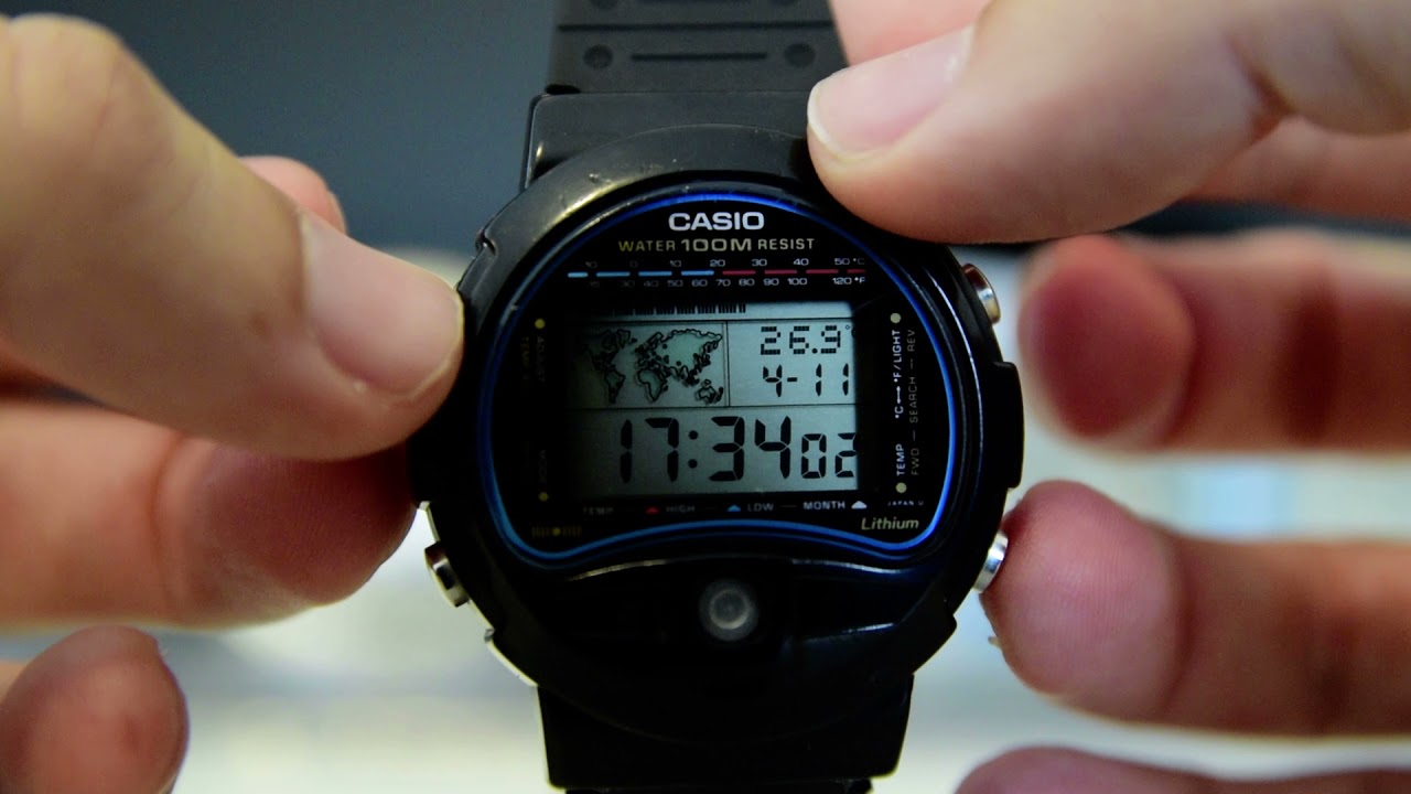 Casio TS-100 Thermometer Watch -