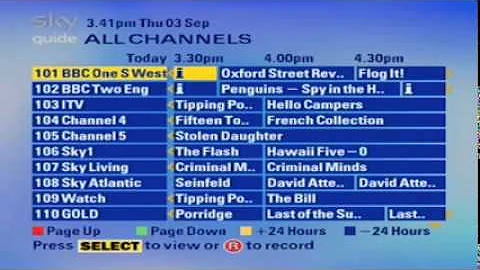 What is Sky EPG?