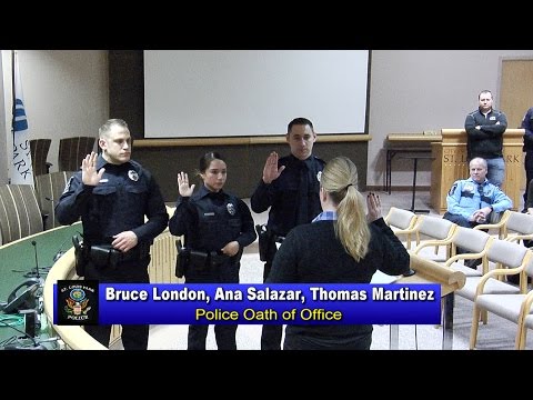 Police Oath of Office 1/23/17