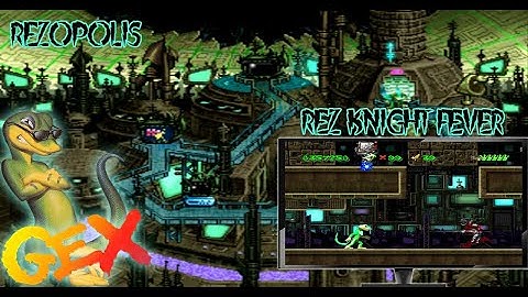Gex: Chanel 5: Rezopolis: Level 1: Rez Knight Fever (PSX) Gameplay