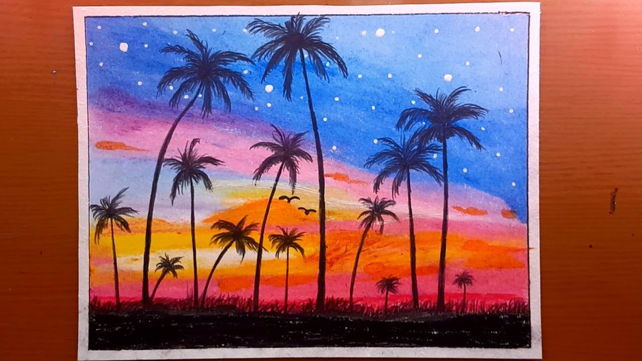 Disegni Con Pastelli A Olio Semplici