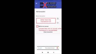 Free Bitcoin transaction accelerator App by BTC-Xelerator - Registration via E-Mail