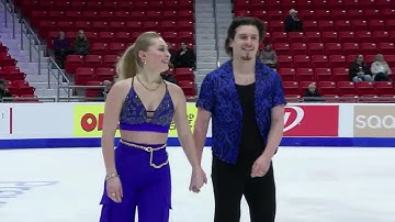 Alicia FABBRI | Paul AYER | Rinkside: Ice Dance Practice | Day 1 | 2025 Saatva Skate America
