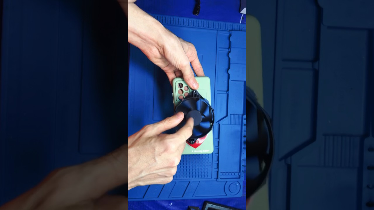 Ventilador para celular casero. 