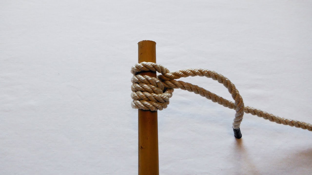 How To Tie A Double Pile Hitch Knot YouTube