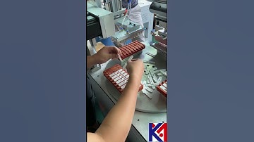 Monochromatic four-station turntable pad printing machine for detection reagent