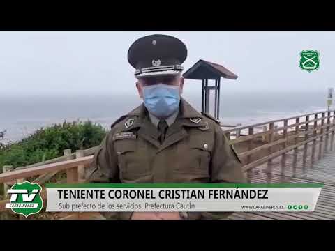 Tte. Coronel Cristian Fernández de la Prefectura Cautín, hace un llamado a la comunidad a respetar las medidas sanitarias y al autocuidado, para vivir un eclipse seguro. 