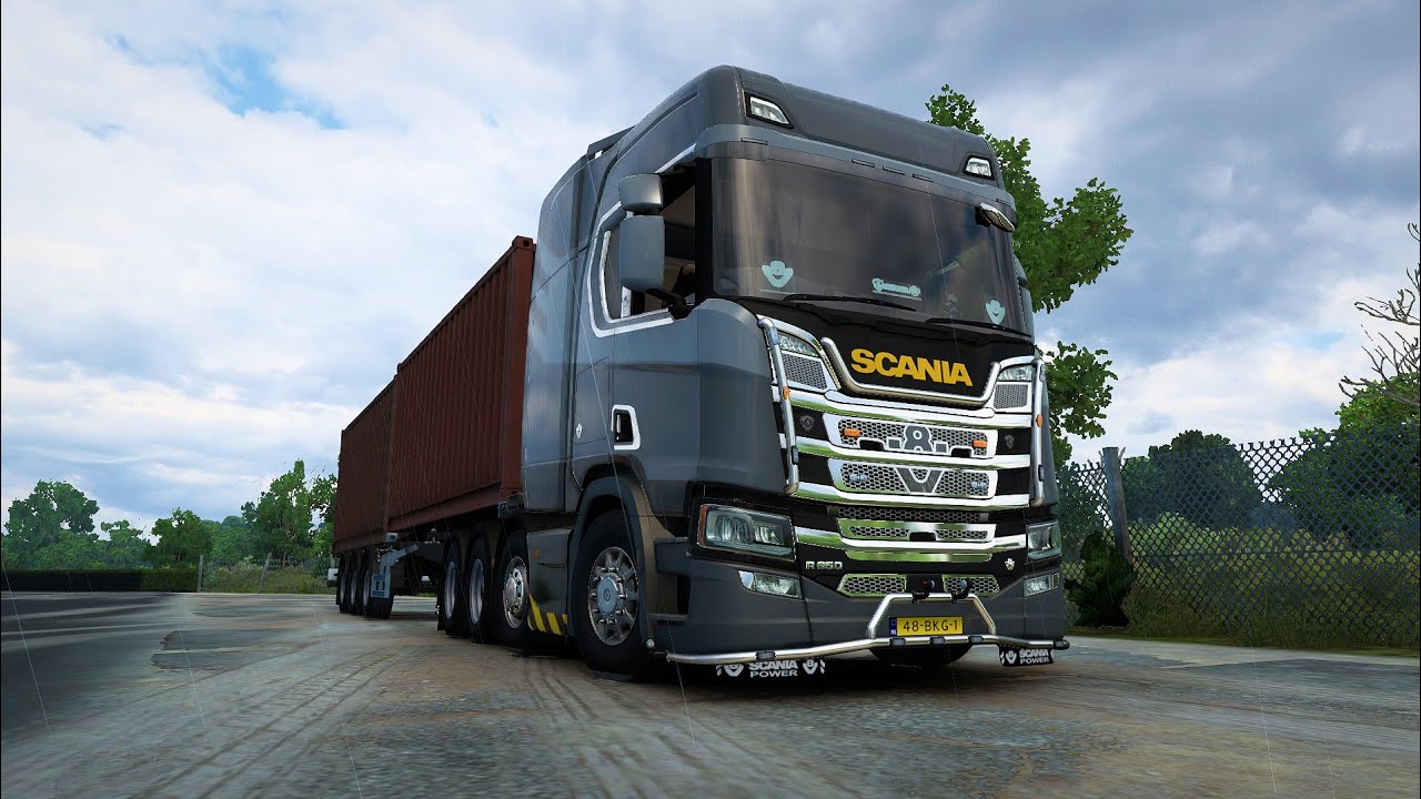 The Last Rainy Days🚦- With Newly Modified Scania | Euro Truck Simulator ...