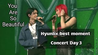 Hyunlix sing BEAUTIFUL for each other at Concert Day 3 /fullHD/ stray kids world tour Seoul 2022