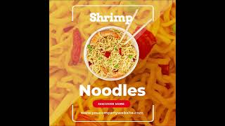 MOTION GRAPHICS, Shrimp Noodles Ad | Adobe Photoshop | Adobe After Effects | Adobe Premiere Pro