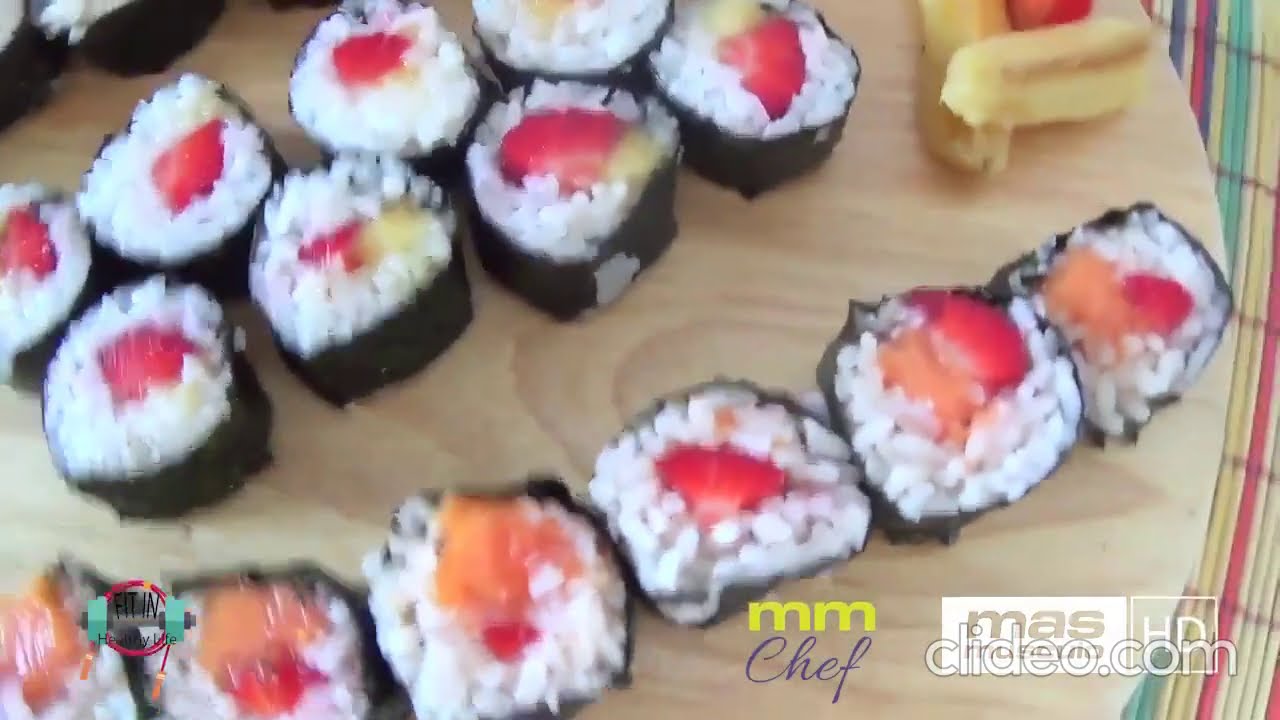 Como hacer unos makis dulces!| Dulces y sabrosos!!!|