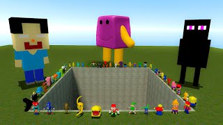 BIG HOLE! SPARTAN KICKING All 3D SANIC CLONES MEMES in Garry's Mod
