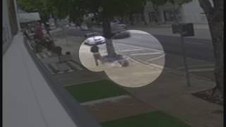 Man seen on video sucker-punching 61-year old woman