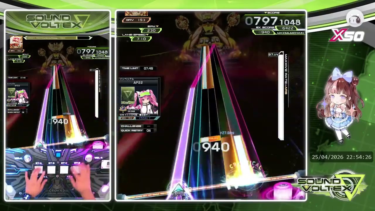 SOUND VOLTEX: Nabla | ぺのれり - Everlasting Message | GRV 19