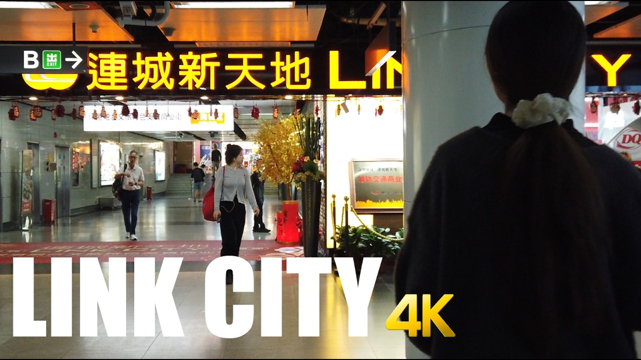Link City Shenzhen, China, walking tour 4k 60fps