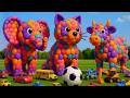 Mascot Vibrato Assistant Cat Placed on the Football Field Is Popular, Co-produced, and Creative