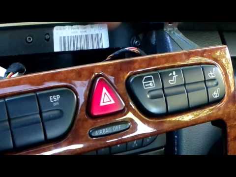 Mercedes w203.. radio and storage cubby removal,replacement - YouTube