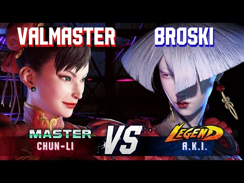 SF6 ▱ VALMASTER (Chun-Li) vs BROSKI (A.K.I.) ▱ High Level