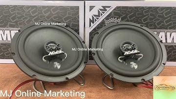 Mohawk MC-625 6.5 inch 2 Way Coaxial Speaker Bass Boosted Testing + Sound Clarity Testing