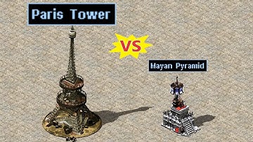 Paris Tower vs Mayan Pyramid - Red Alert 2