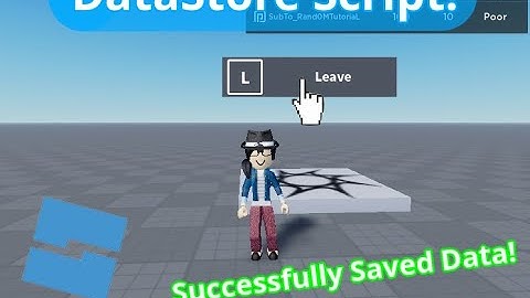 Beginner Roblox Scripting Tutorial: How to make a DataStore Script in Roblox Studio