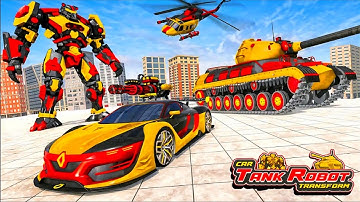 US army Tank robot transformation and Robot Shooting - Android Gameplay