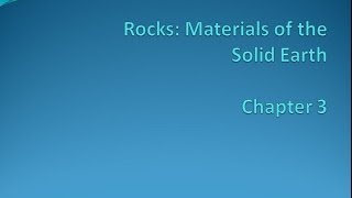 ESC1000 Earth Science Chapter 3