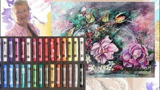 Assorted Set Art Spectrum Soft Pastels Review & Painting Demonstration