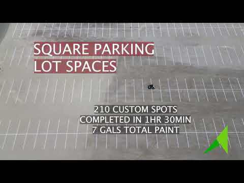 Traqnology Software Allows You To Mark Parking Lot Spaces At Any Interval You Choose