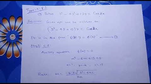 M2 Type-2 particular integral problem