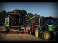 Claas Dominator 58s & John Deere 6130r Harvesting Barley 2017