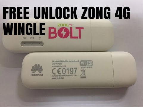 Truly free unlock Huawei E8372h-153 ZONG 4G wingle all versions