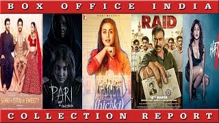 Box Office Collection Of Hichki, Raid, Hate Story 4, Sonu Ke Titu Ki Sweety, Pari | Box Office India