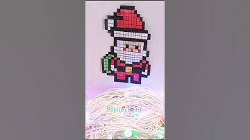 I made Pixal Art #diy #art #christmas
