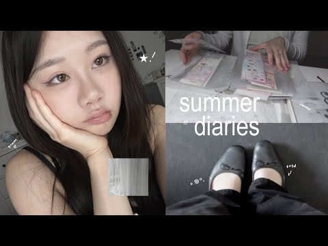 slice of life . ݁˖ | remnants of summer, grwm, out w/friends, sticker diary