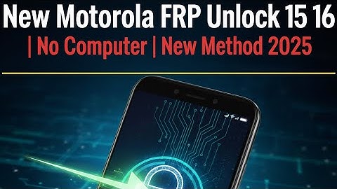 100% WORKING! New Motorola FRP Unlock for Android 15 & 16 | No Computer | New Method 2025