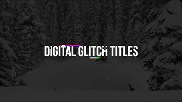 Digital Glitch Titles Premiere Pro Templates