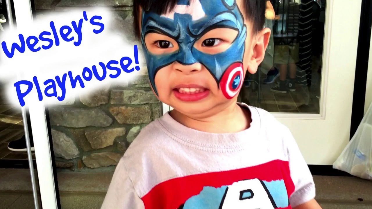 Captain America Face Painting YouTube