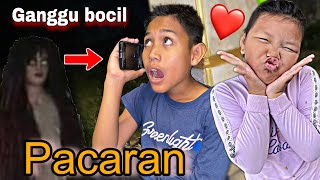 Prank kuntilanak bocil lagi pacaran sama ayang nya