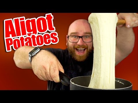 Aligot Recipe - The cheesiest potatoes you've ever seen!!