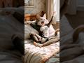 Half Human, Half Cat – The Morning Struggle! | #Funny #Shorts #shortvideo