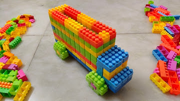 Satisfying DIY Big Truck ASMR/ Building Blocks/block game/lego building fun#asmr#buildingblocks#lego