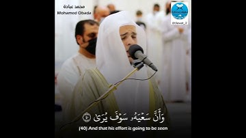 {وَأَن لَّيْسَ لِلْإِنسَانِ إِلَّا مَا سَعَىٰ} الشيخ القارئ محمد عباده