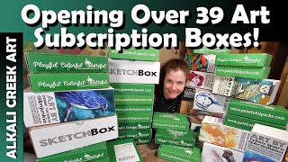 SO MANY Art Subscription Boxes  all in one video!