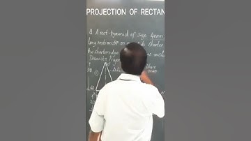 Rectangular Pyramid on triangular face on HP/ Engineering Graphics