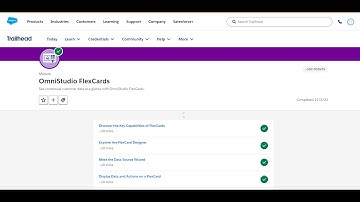 OmniStudio FlexCards || Build Guided Experience with OmniStudio ||Saleaforce || Trailhead