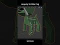 Lowpoly Zombie Dog by Blender #Shorts