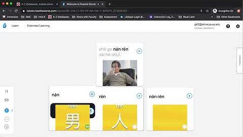 Rosetta Stone login process through SMC Library
